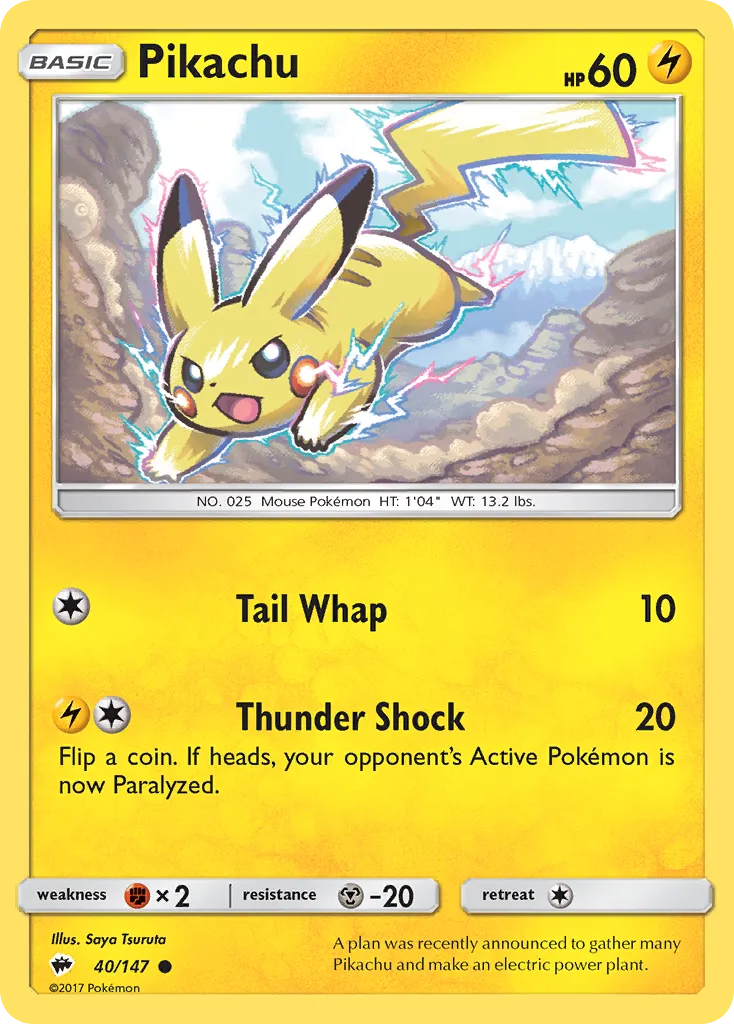 Pikachu card image