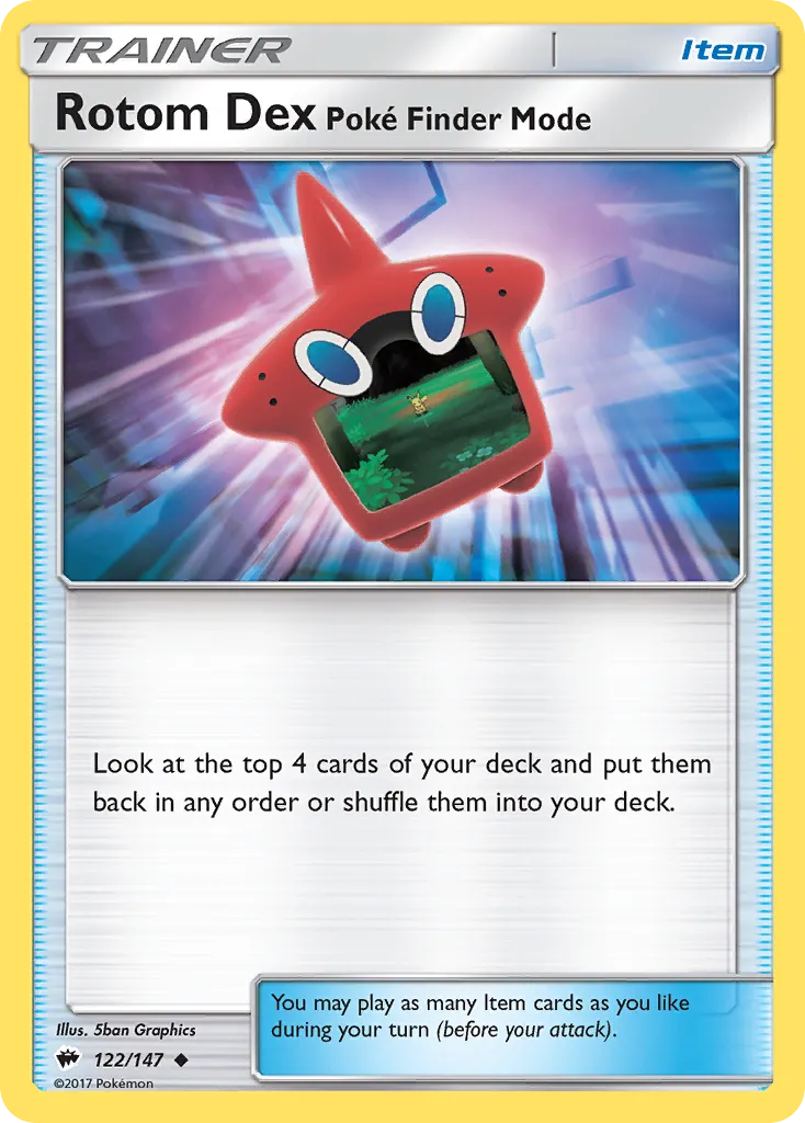 Rotom Dex Poke Finder Mode card image