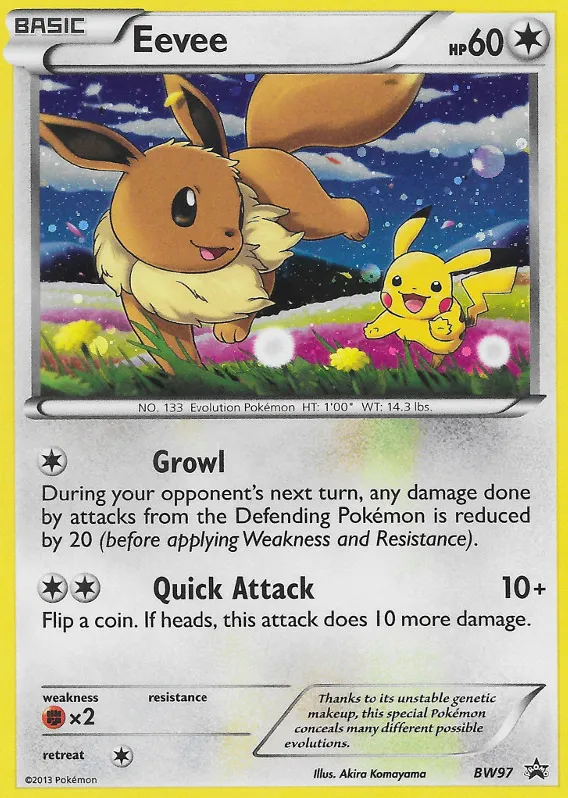 Eevee #BW97 card image