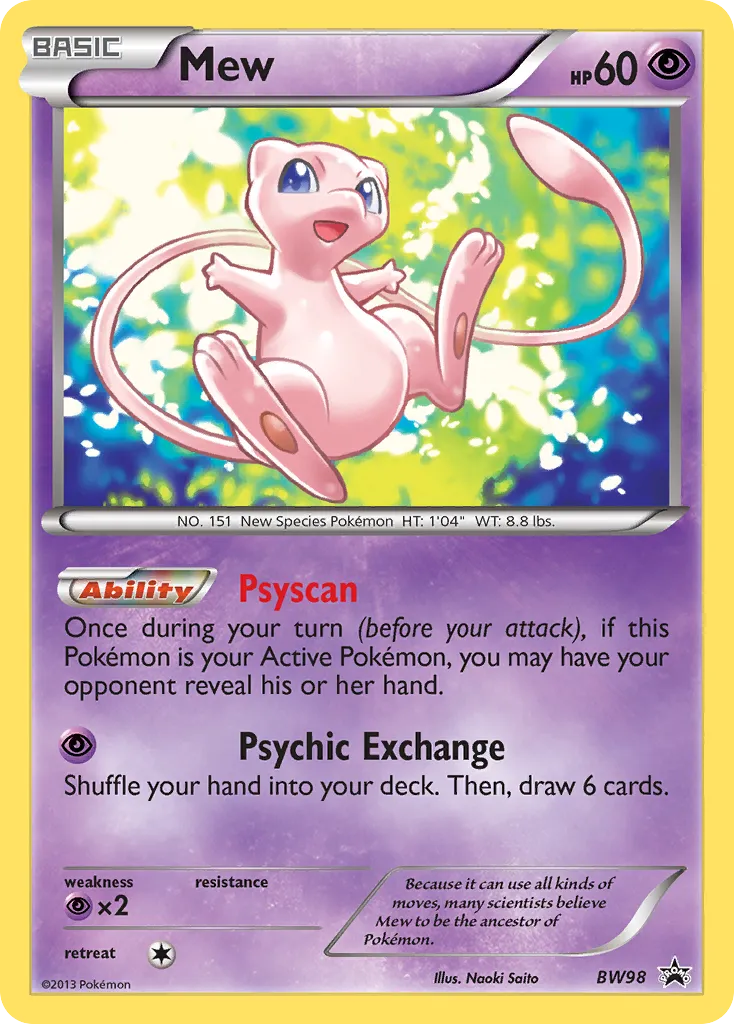 Mew #BW98 card image