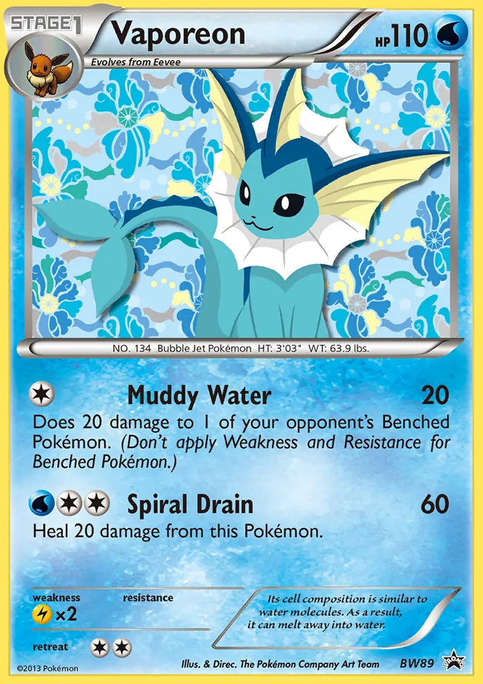 Vaporeon card image