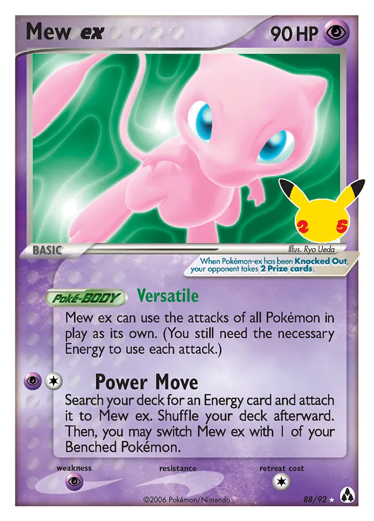 Mew ex #88 card image
