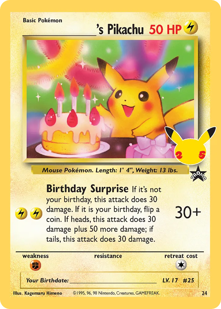 _____'s Pikachu #24 card image
