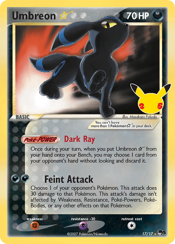 Umbreon Star #17 card image