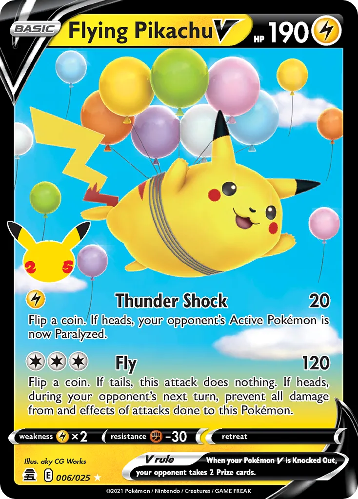 Flying Pikachu V card image