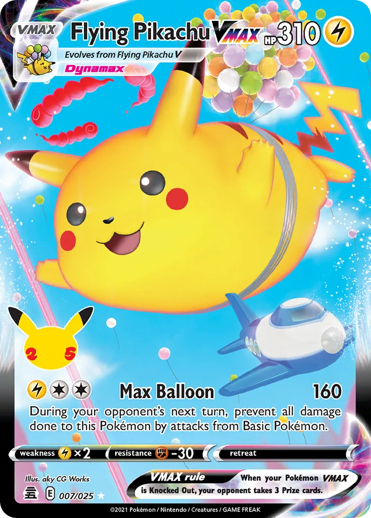 Flying Pikachu VMAX card image