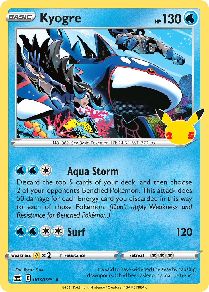Kyogre card image