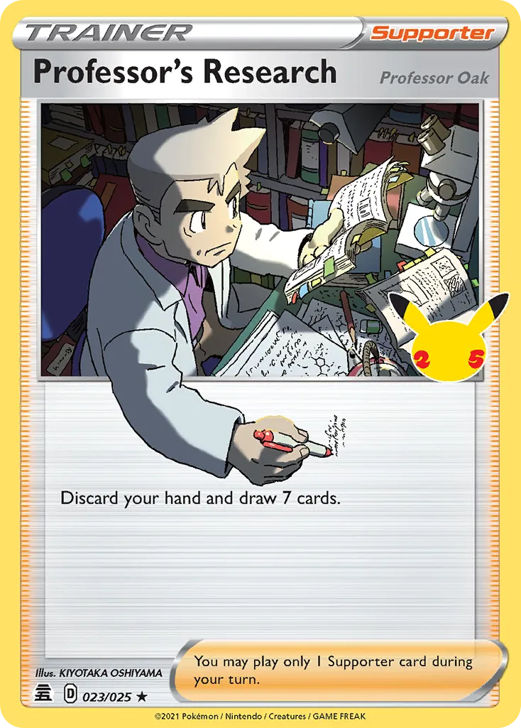 Professor's Research (Professor Oak) card image