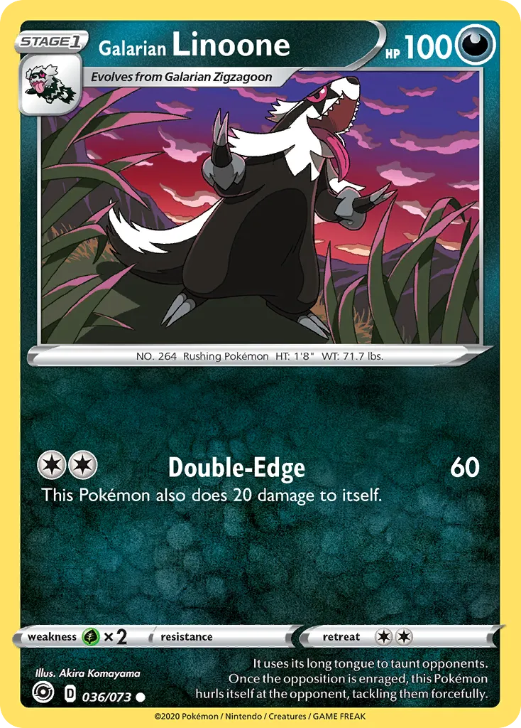 Galarian Linoone card image
