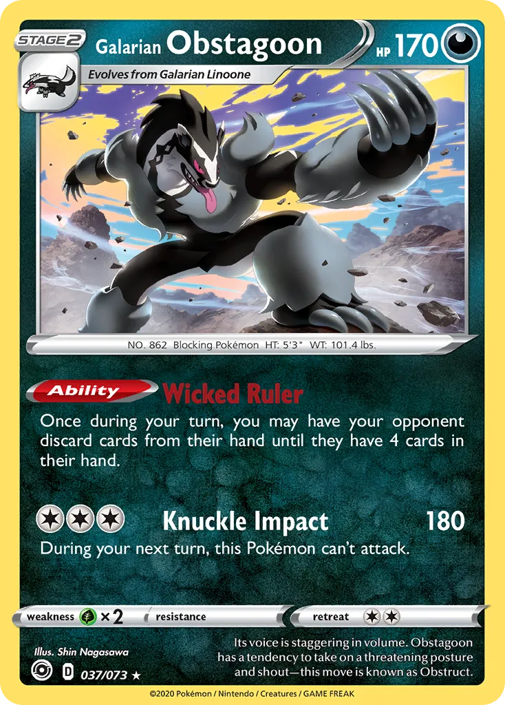 Galarian Obstagoon card image