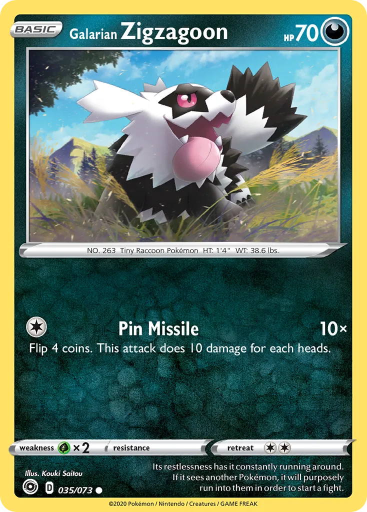 Galarian Zigzagoon card image