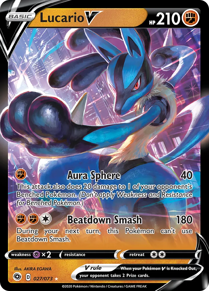 Lucario V card image