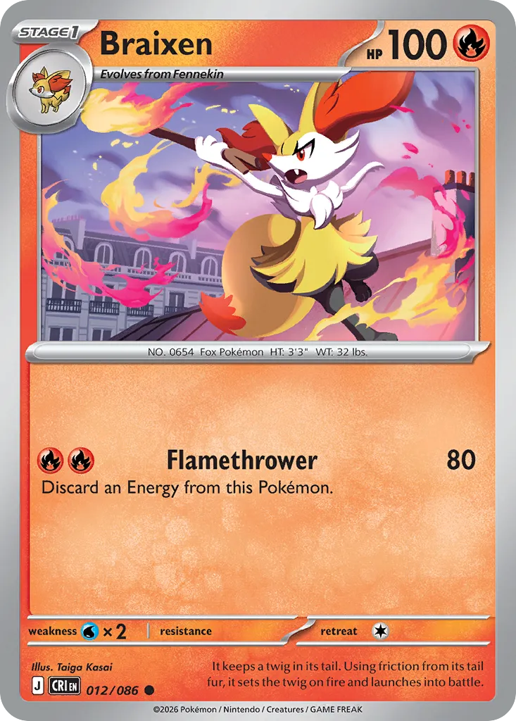 Braixen card image