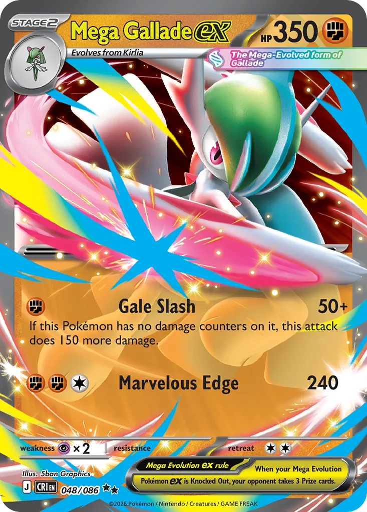 Mega Gallade ex card image