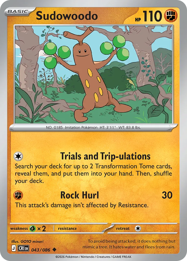 Sudowoodo card image
