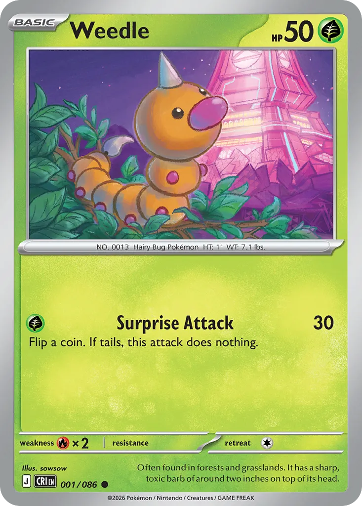 Weedle card image