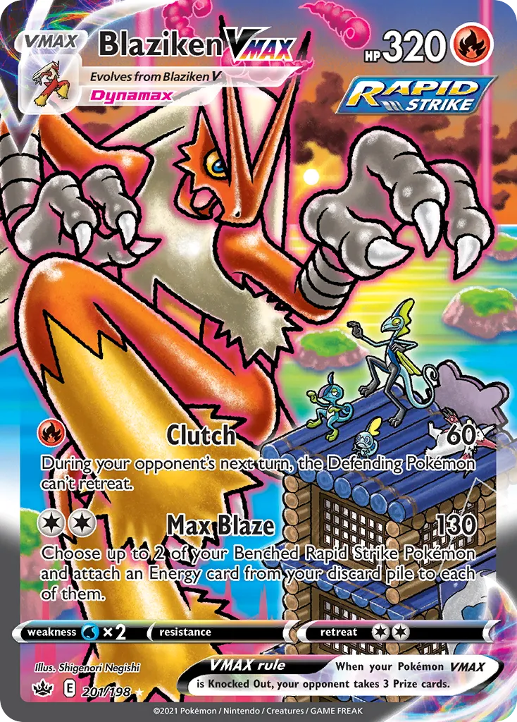 Blaziken VMAX #201 card image