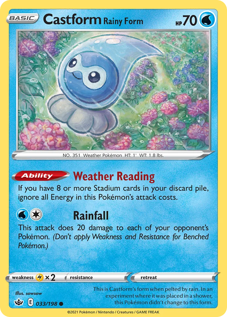 Castform Rainy Form card image