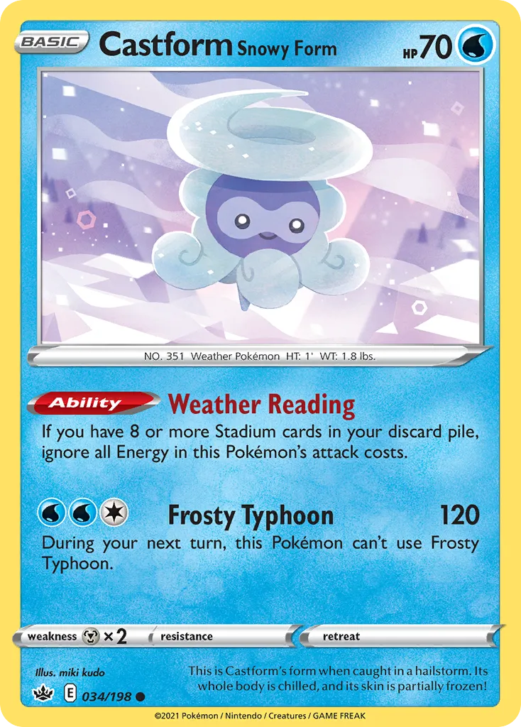 Castform Snowy Form card image