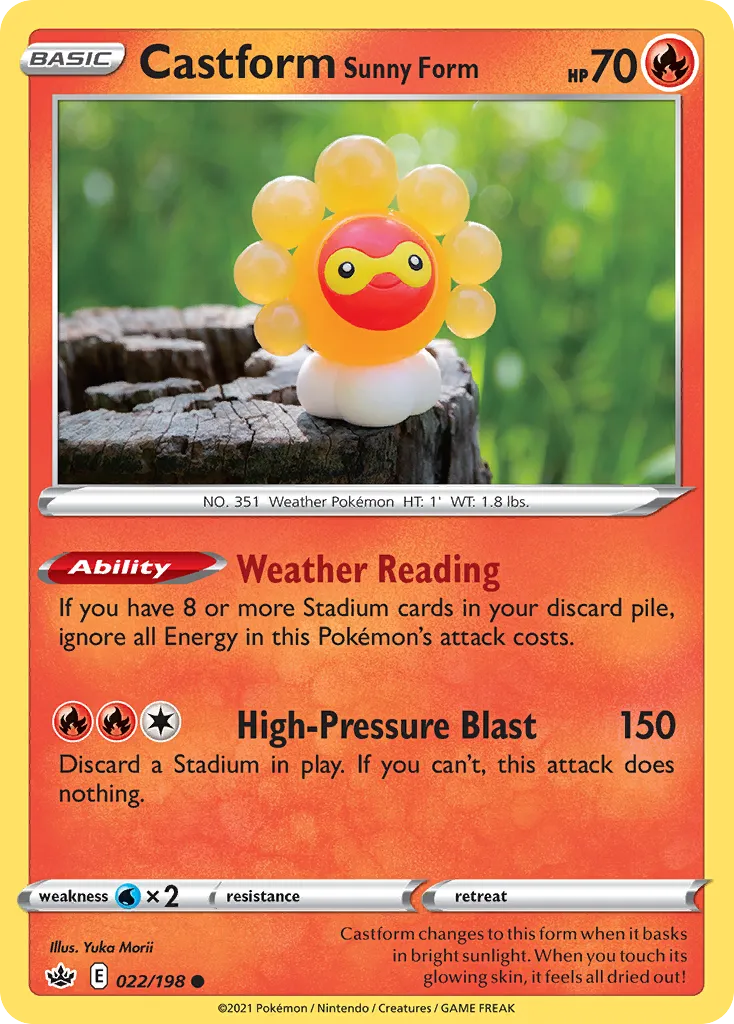 Castform Sunny Form card image