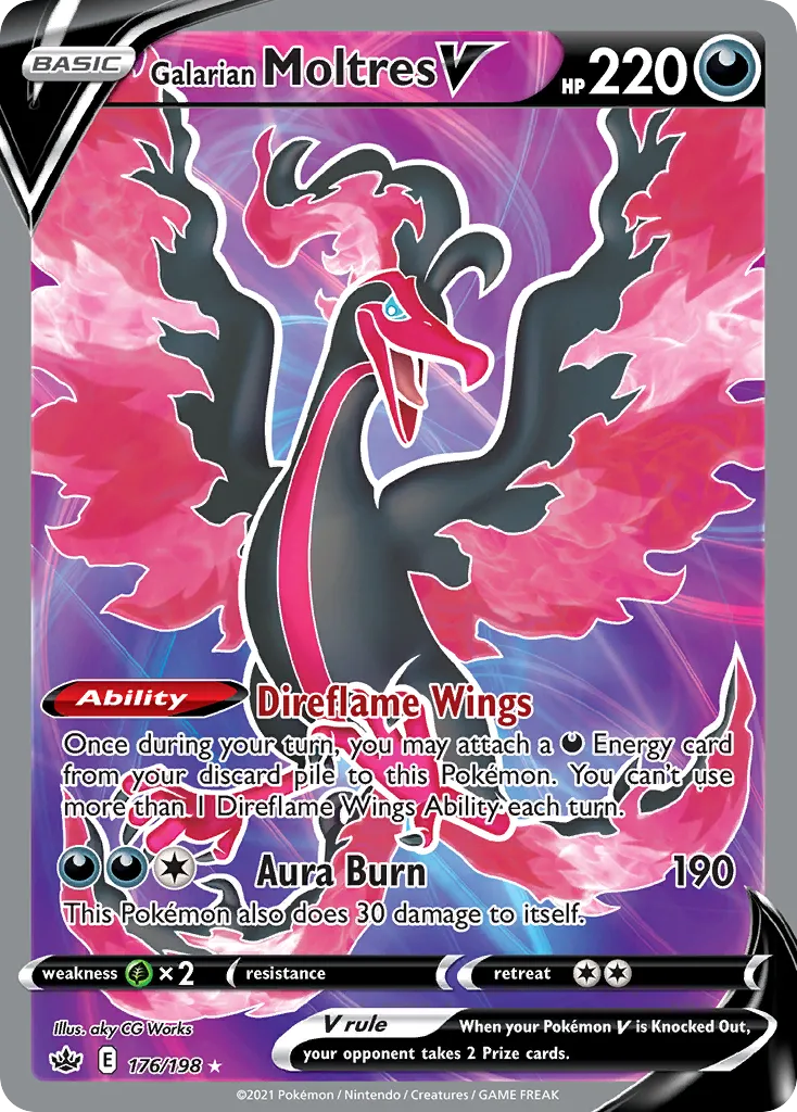 Galarian Moltres V card image