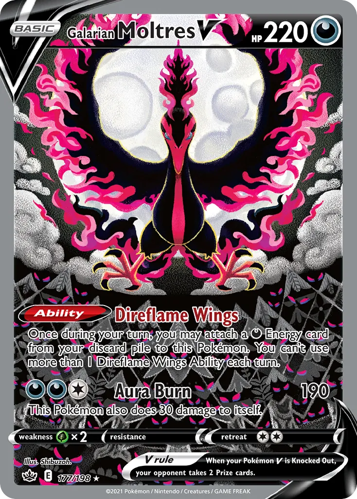 Galarian Moltres V #177 card image