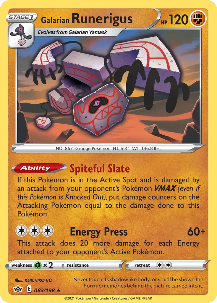 Galarian Runerigus card image