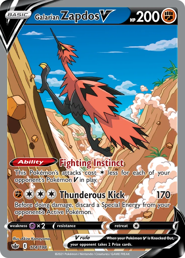Galarian Zapdos V card image