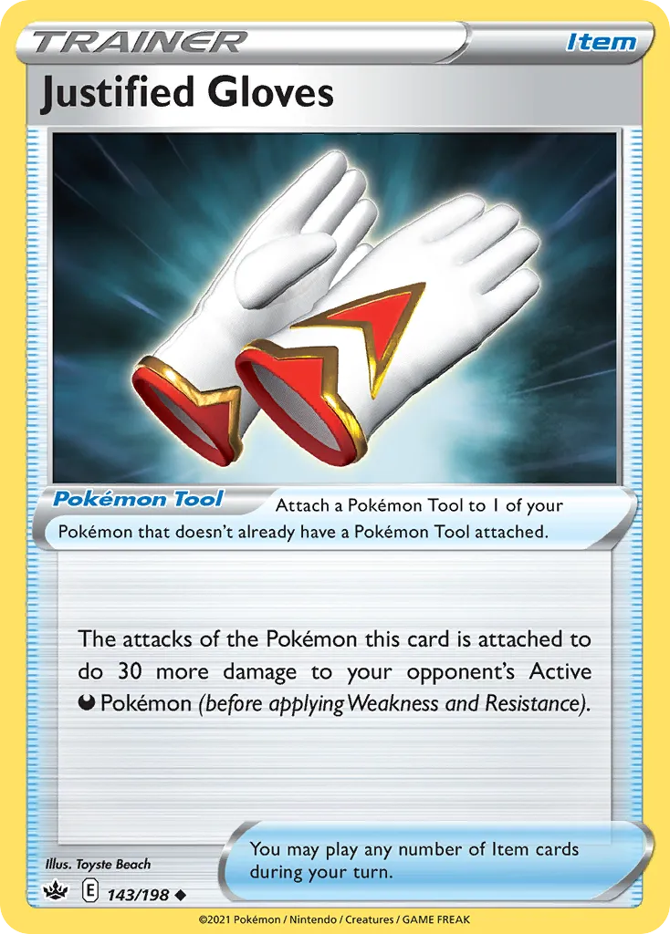 Justified Gloves card image