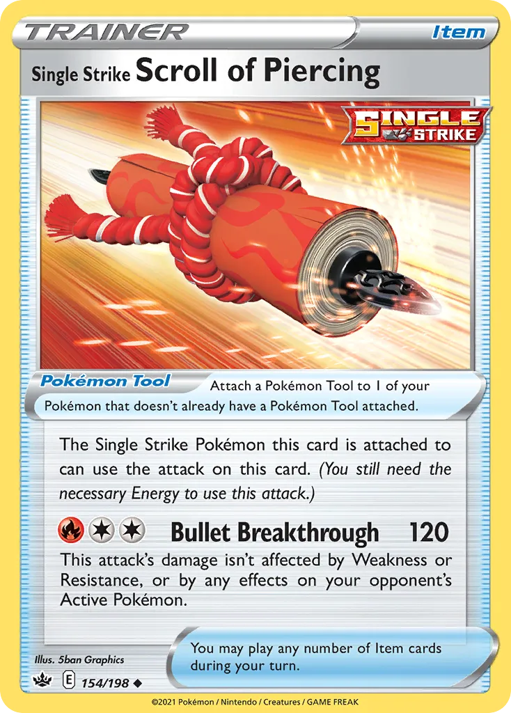 Single Strike Scroll of Piercing card image