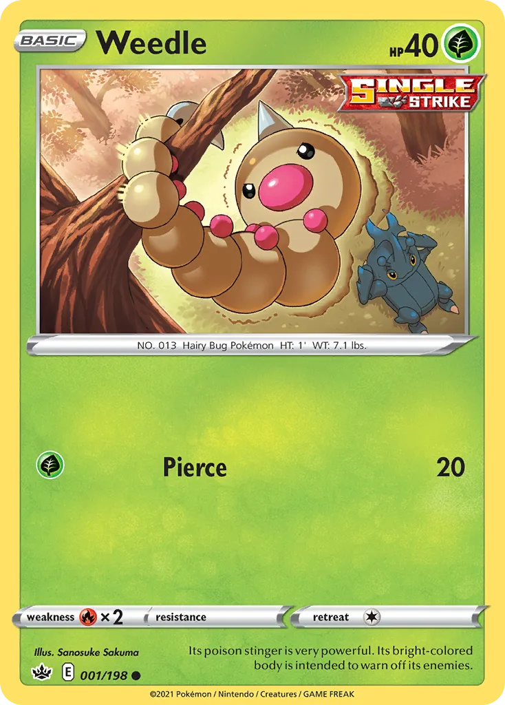 Weedle card image