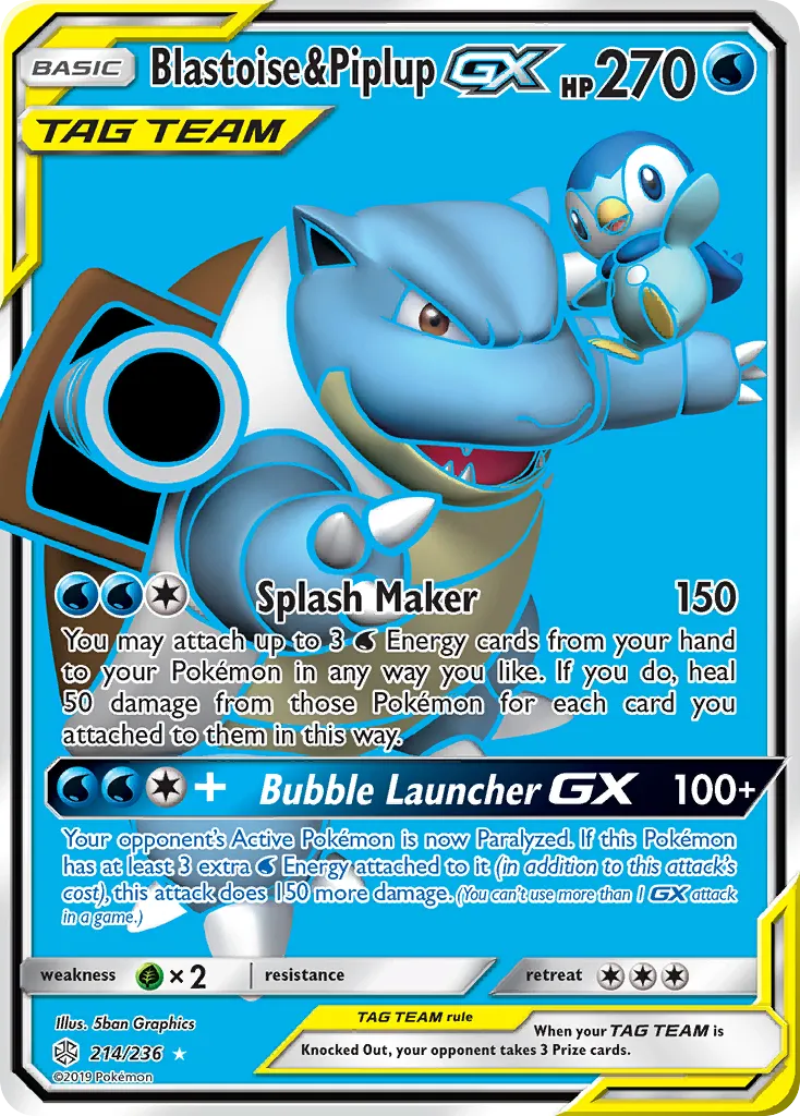 Blastoise & Piplup-GX card image