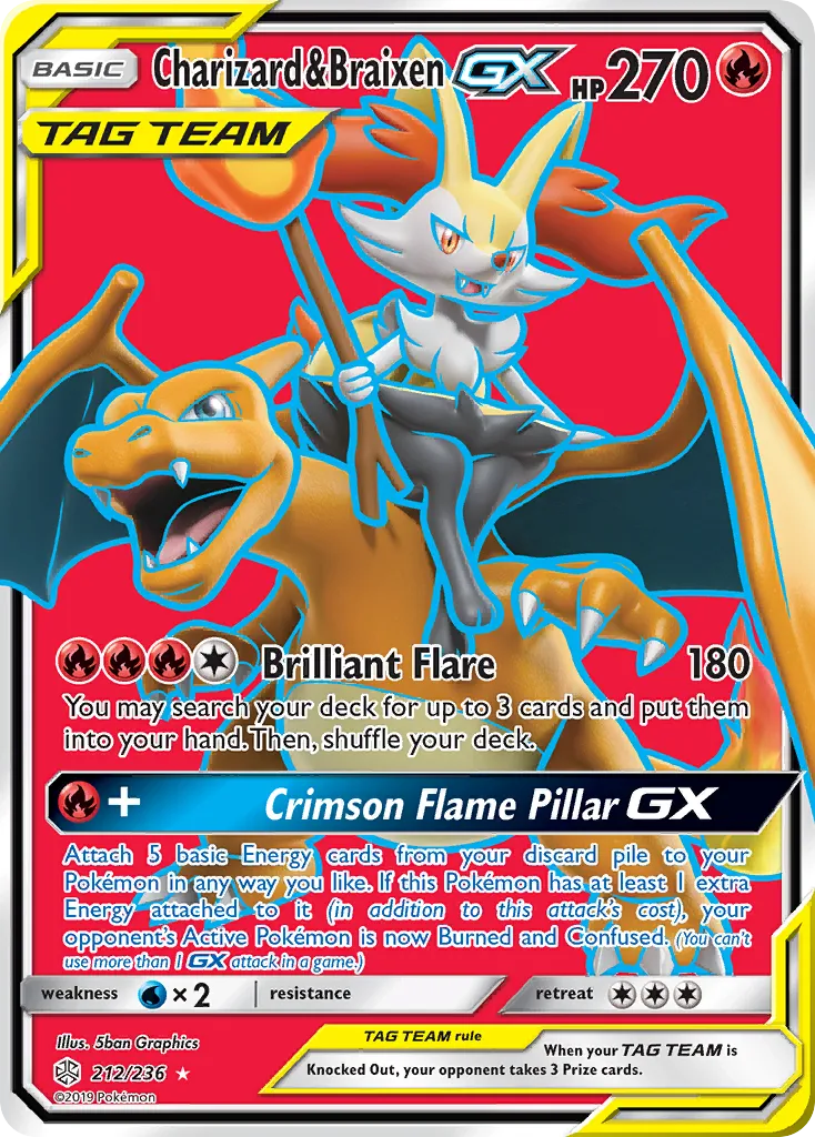 Charizard & Braixen-GX card image