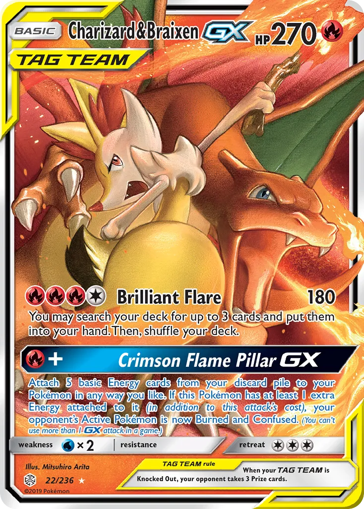 Charizard & Braixen-GX card image