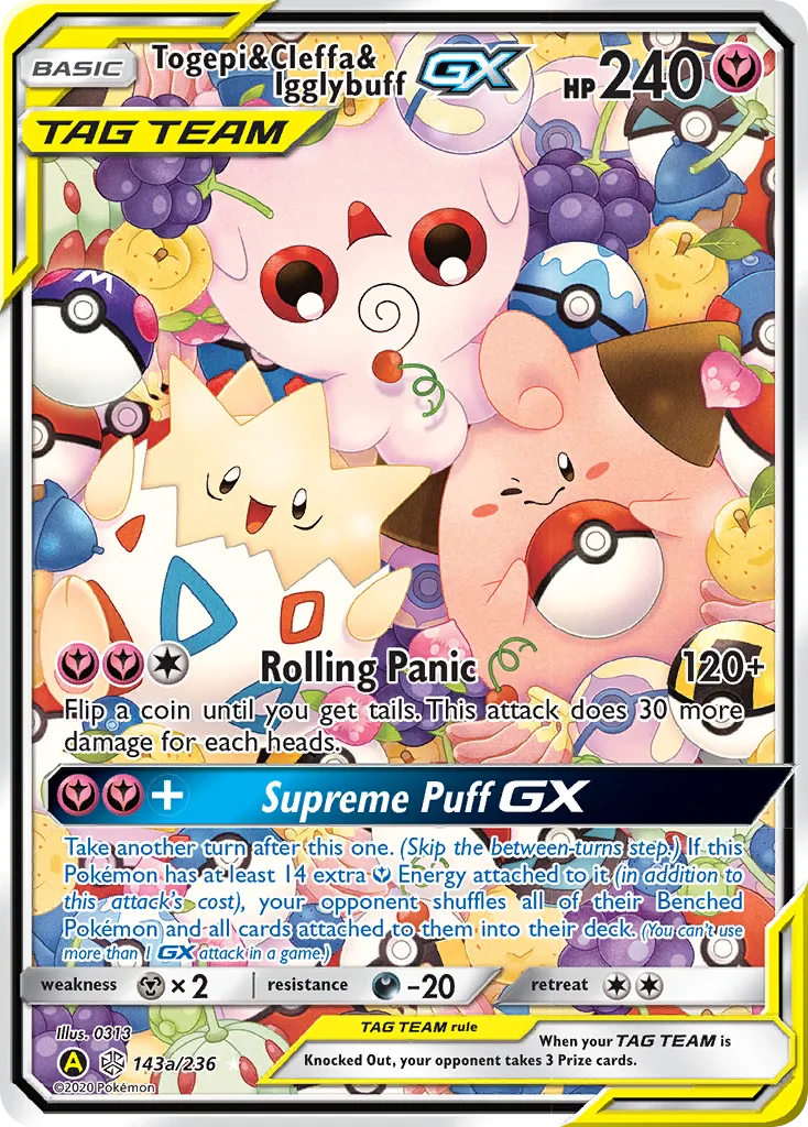 Togepi & Cleffa & Igglybuff-GX #143a card image