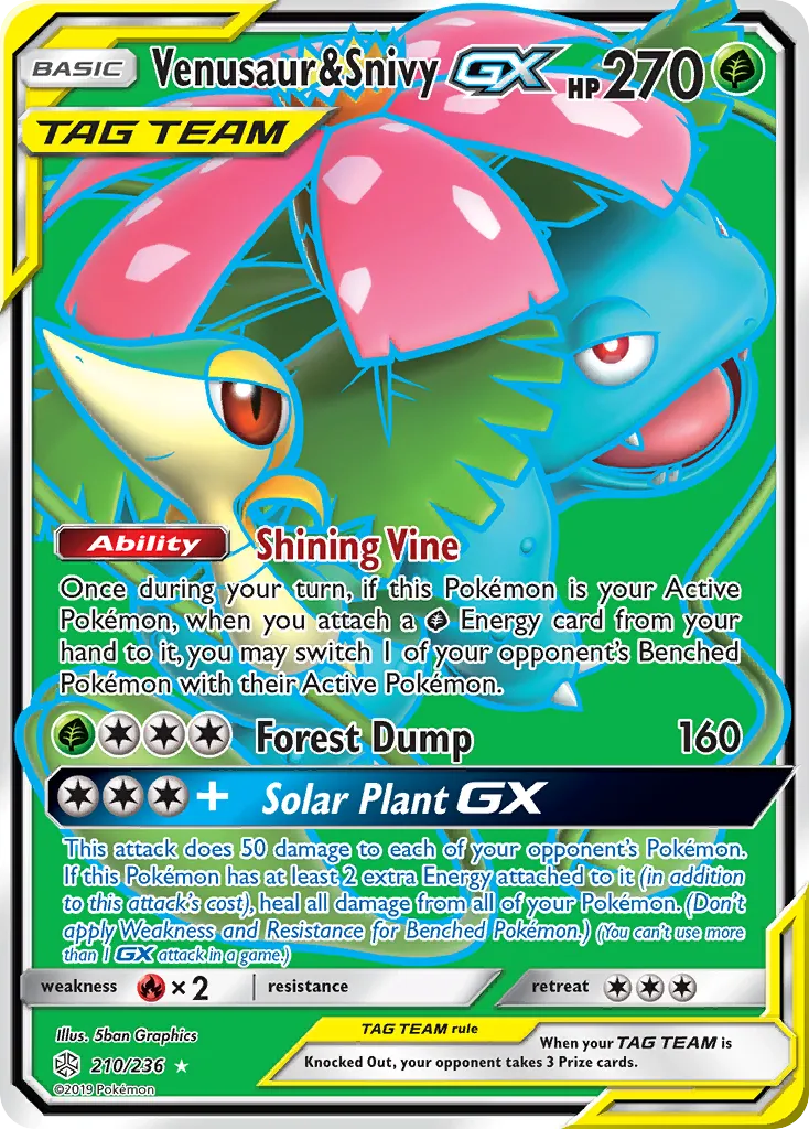 Venusaur & Snivy-GX card image