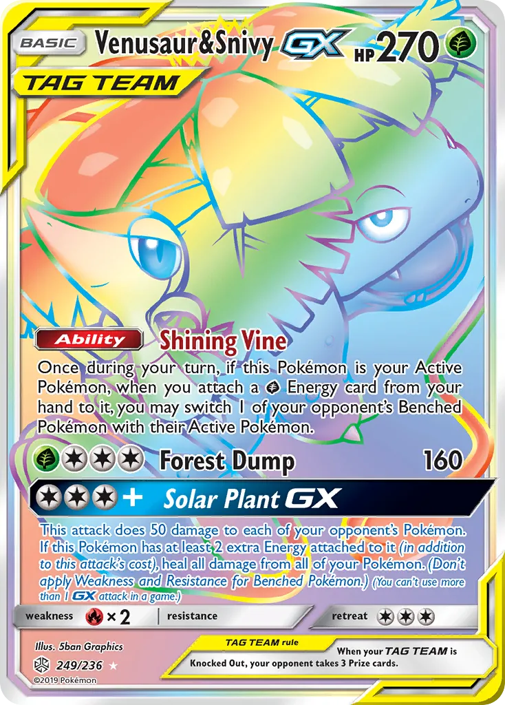 Venusaur & Snivy-GX card image