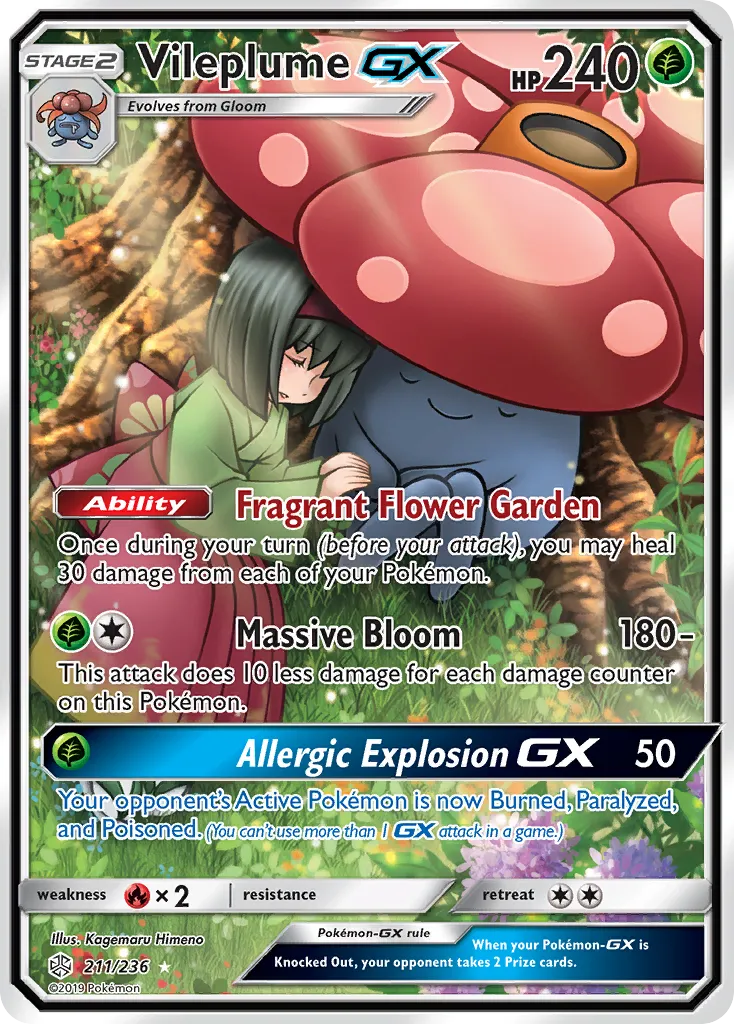 Vileplume-GX card image