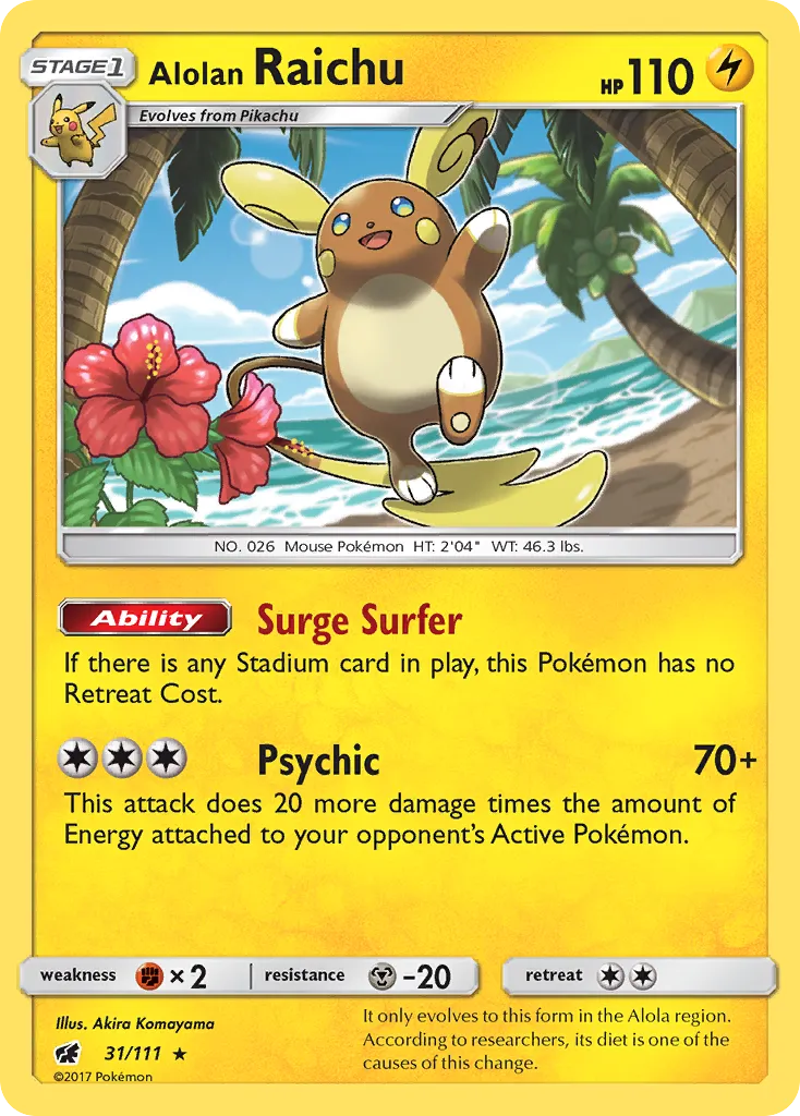 Alolan Raichu card image