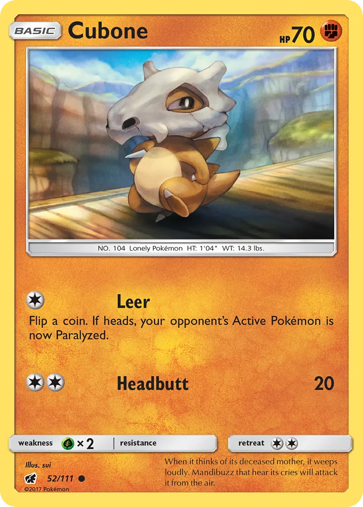 Cubone card image