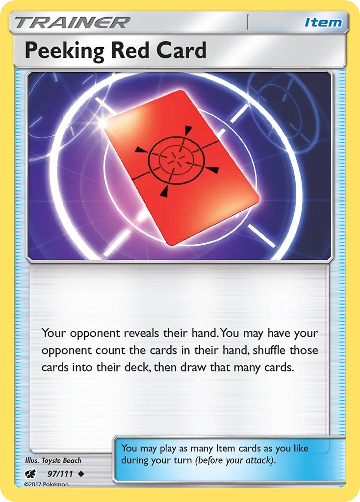 Peeking Red Card card image