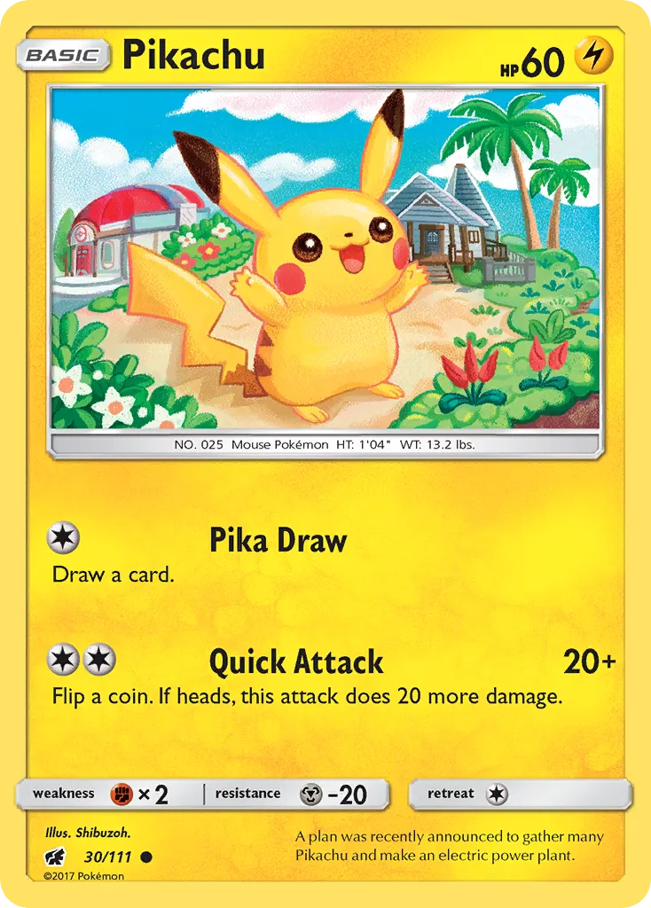Pikachu card image