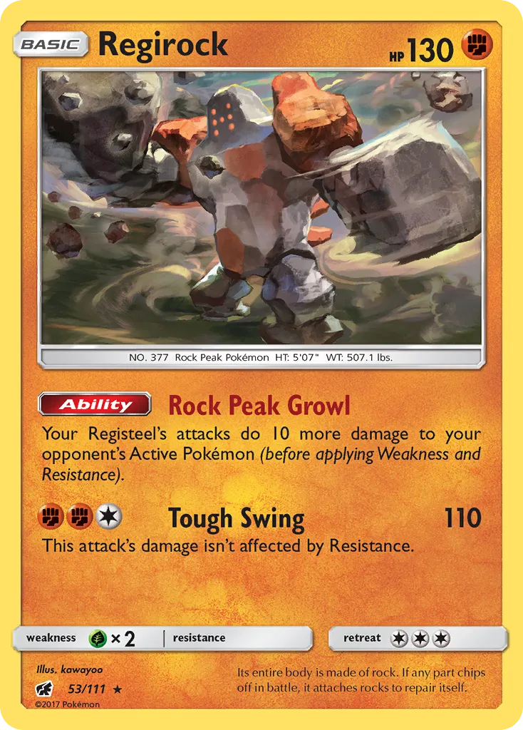 Regirock card image