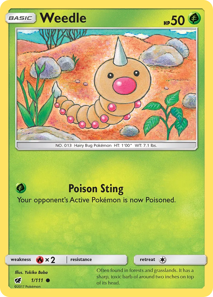Weedle card image