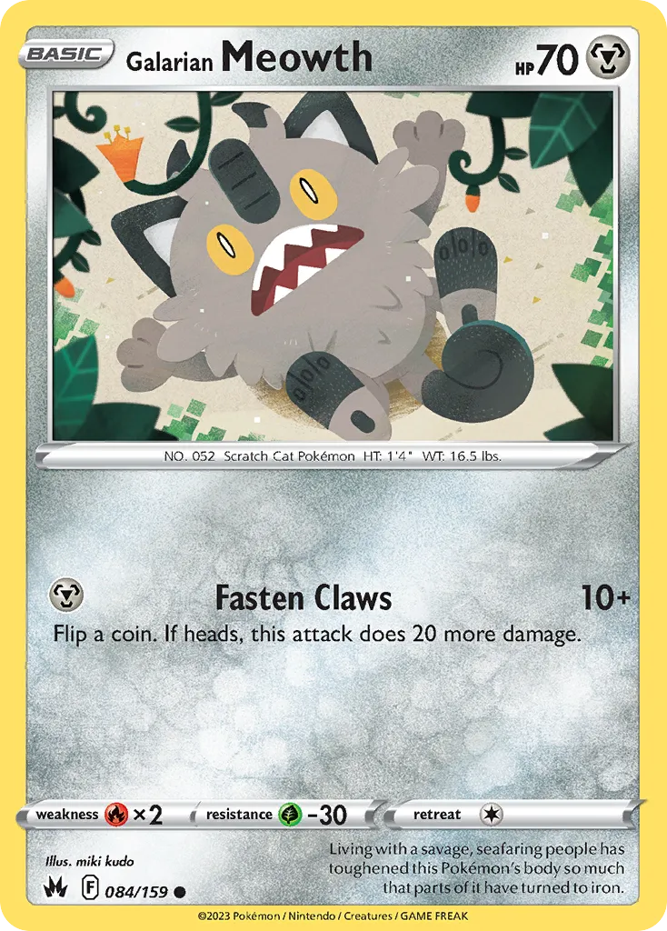 Galarian Meowth card image