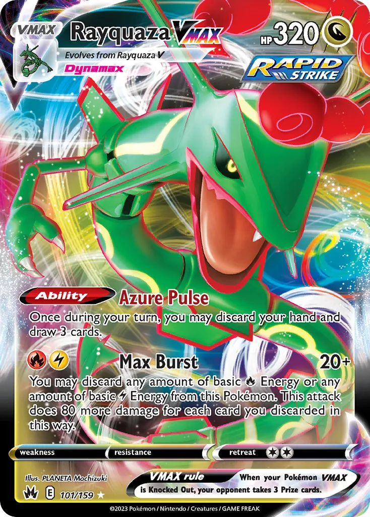 Rayquaza VMAX #101 card image