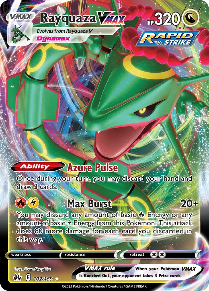 Rayquaza VMAX #102 card image