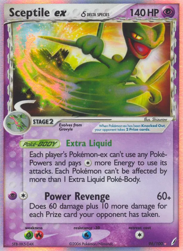Sceptile ex (Delta Species) #96 card image