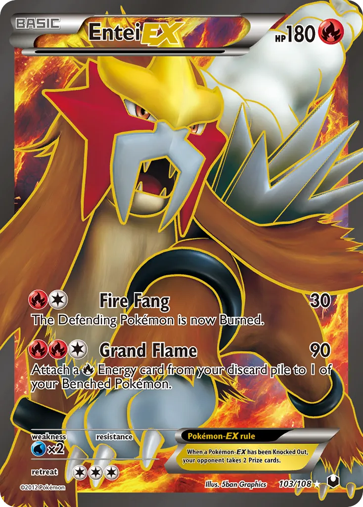 Entei-EX #103 card image