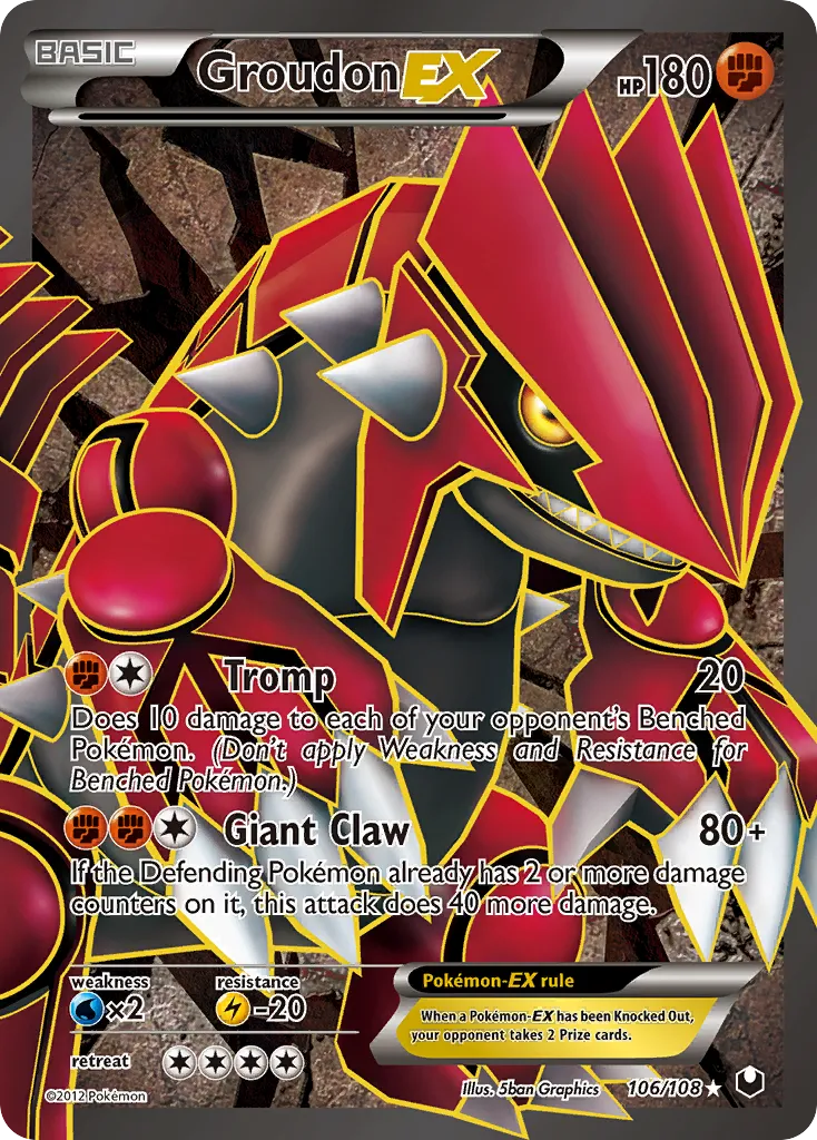 Groudon-EX #106 card image